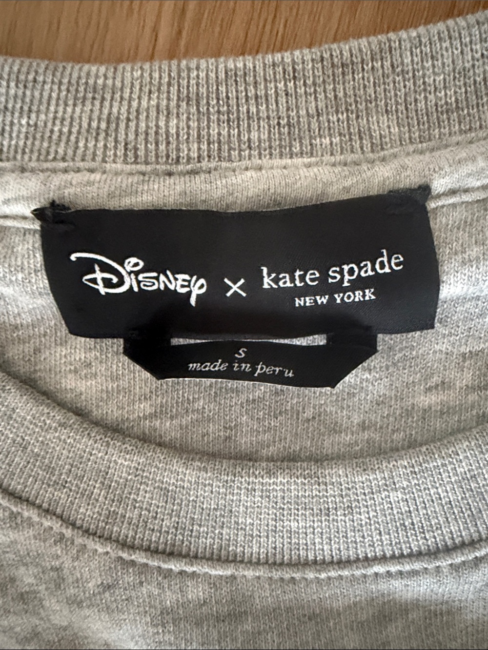 Disney x Kate Spade Minnie Mouse Grey Sweatshirt - Picture 2 of 2